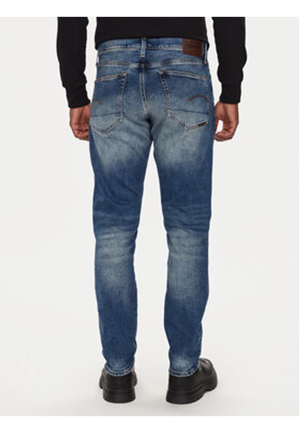G-Star RAW - G-Star Raw Jeansy 3301 51003 C052 Niebieski Tapered Fit. Kolor: niebieski