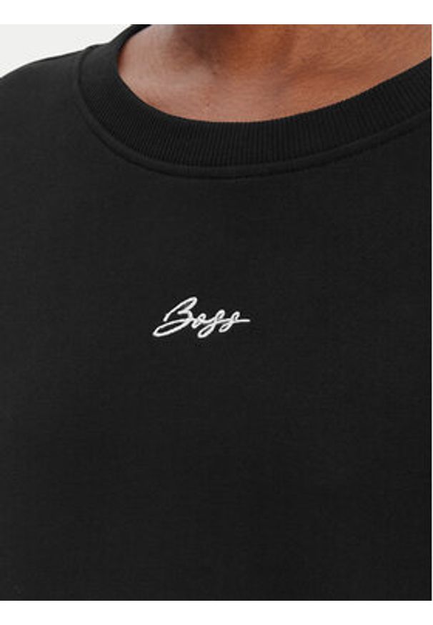 BOSS Bluza C_Ever 50554711 Czarny Oversize. Kolor: czarny. Materiał: bawełna