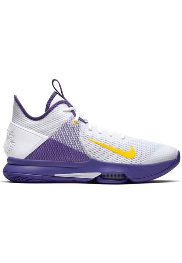 Buty koszykarskie męskie Nike Witness 4 Lebron James. Zapięcie: sznurówki. Kolor: fioletowy, wielokolorowy. Materiał: materiał. Szerokość cholewki: normalna. Sport: koszykówka