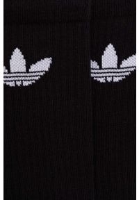 adidas Originals skarpetki 6-pack kolor czarny. Kolor: czarny. Materiał: poliester, poliamid #2