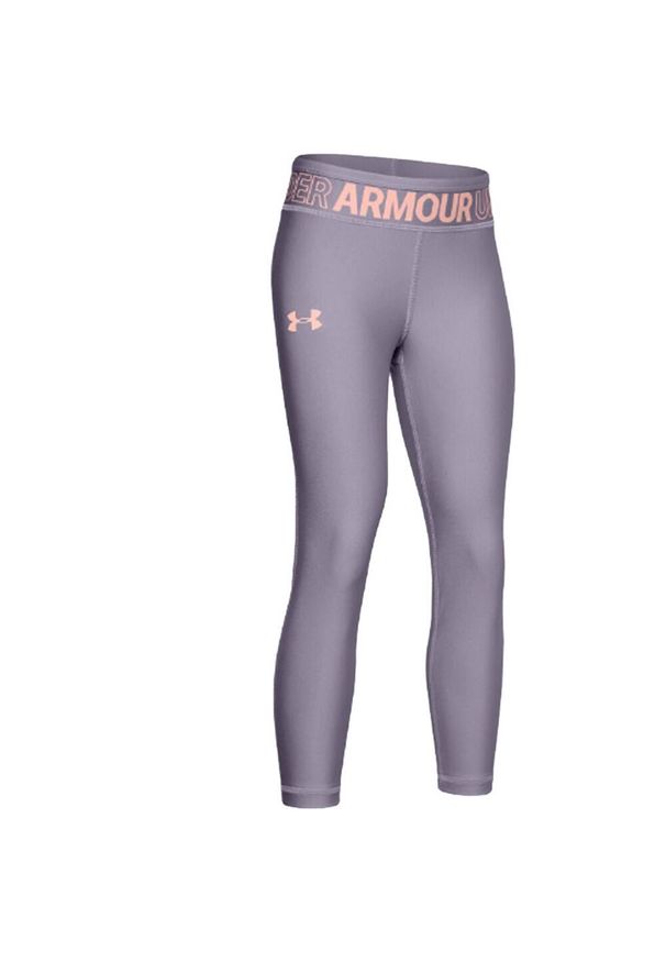 Under Armour - Legginsy Dziecięce Przycięte Do Kostki. Kolor: fioletowy