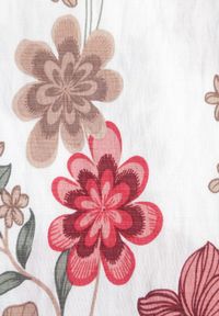 Born2be - Czerwona Wiskozowa Bluzka w Kwiaty Talina. Okazja: na co dzień. Kolekcja: plus size. Kolor: czerwony. Materiał: wiskoza. Długość: krótkie. Wzór: kwiaty. Sezon: lato. Styl: casual, klasyczny #3