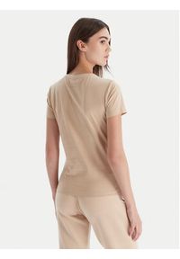 EA7 Emporio Armani T-Shirt 7W000521 AF12503 U1046 Beżowy Regular Fit. Kolor: beżowy. Materiał: bawełna #3