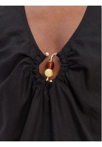 Seafolly Sukienka letnia Palermo 55508-DR Czarny Regular Fit. Kolor: czarny. Materiał: len. Sezon: lato #3