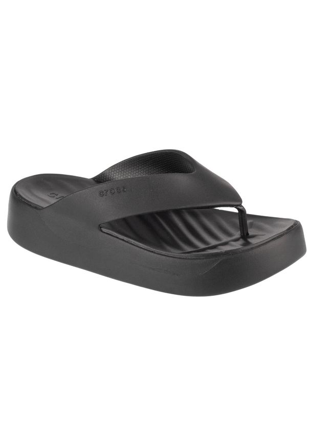 Japonki damskie Crocs C4617. Kolor: czarny. Materiał: syntetyk, materiał