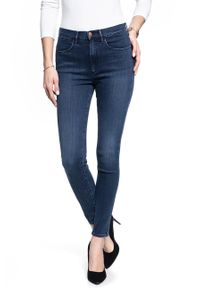 Wrangler - SPODNIE DAMSKIE WRANGLER HIGH RISE SKINNY SOLAR BLUE W27HJC11J 112128087 #5