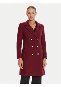 Rinascimento Płaszcz wełniany CFC0126118003 Bordowy Regular Fit. Kolor: czerwony. Materiał: syntetyk #1