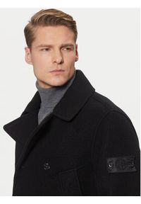 Stone Island Płaszcz wełniany 8115441F5 Czarny Regular Fit. Kolor: czarny. Materiał: wełna #3