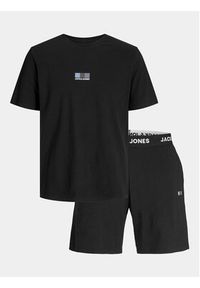 Jack & Jones - Jack&Jones Piżama Oscar 12258219 Czarny Standard Fit. Kolor: czarny. Materiał: bawełna