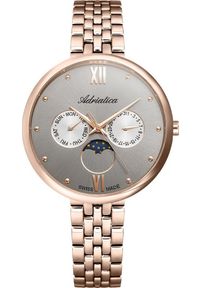 Zegarek Adriatica Zegarek damski Adriatica A3733.R187QF różowe złoto. Kolor: złoty, wielokolorowy, różowy #1