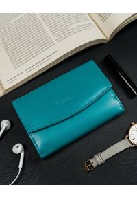 4U CAVALDI - Portfel damski niebieski Cavaldi RD-DB-10-GCL-5937 S.. Kolor: niebieski. Materiał: skóra #1
