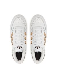 Adidas - adidas Buty do koszykówki Forum Bold JI0056 Biały. Kolor: biały. Materiał: skóra. Sport: koszykówka