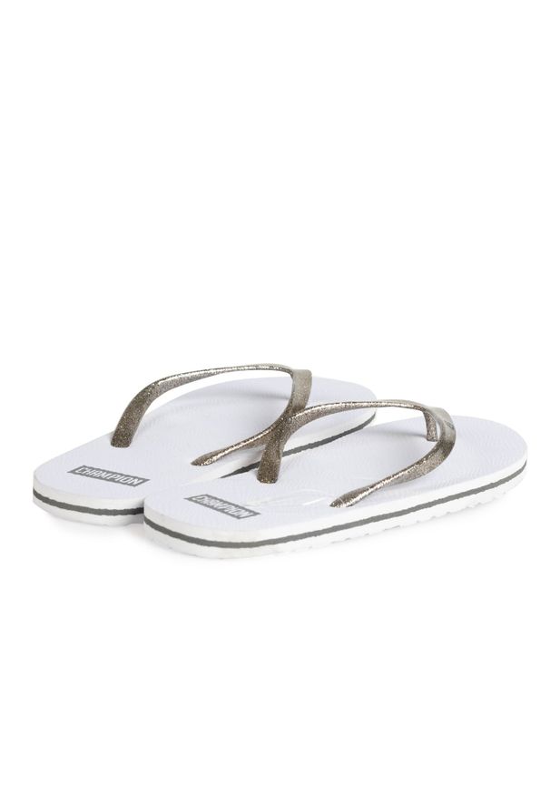 Champion Japonki "Siesta" | S10637 | Flip Flop Siesta | Kobieta | Biały. Kolor: biały. Materiał: materiał, syntetyk. Wzór: aplikacja, nadruk