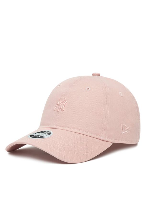 New Era Czapka z daszkiem New York Yankees MLB Mini Washed 9TWENTY 60667469 Różowy. Kolor: różowy. Materiał: bawełna, materiał