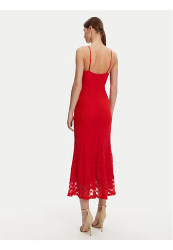 BARDOT - Bardot Sukienka koktajlowa 57998DB1 Czerwony Regular Fit. Kolor: czerwony. Materiał: syntetyk, bawełna. Styl: wizytowy
