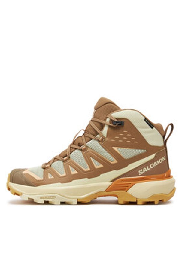 salomon - Salomon Trekkingi X Ultra 360 Edge Mid Gore-Tex L47462700 Brązowy. Kolor: brązowy. Materiał: materiał
