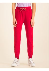Spodnie dresowe Guess. Kolor: czerwony. Materiał: dresówka #1