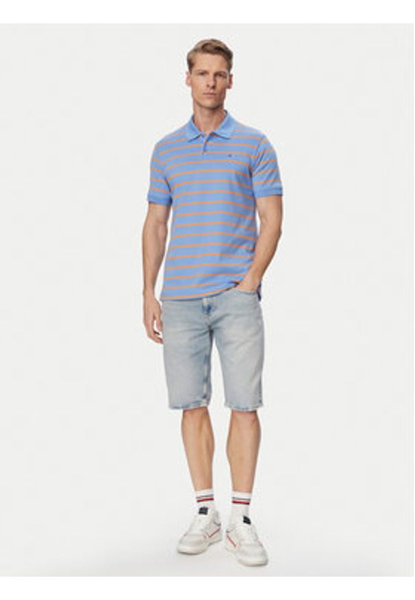 Tommy Jeans Szorty jeansowe Ronnie DM0DM22978 Niebieski jasny Slim Fit. Kolor: niebieski. Materiał: bawełna