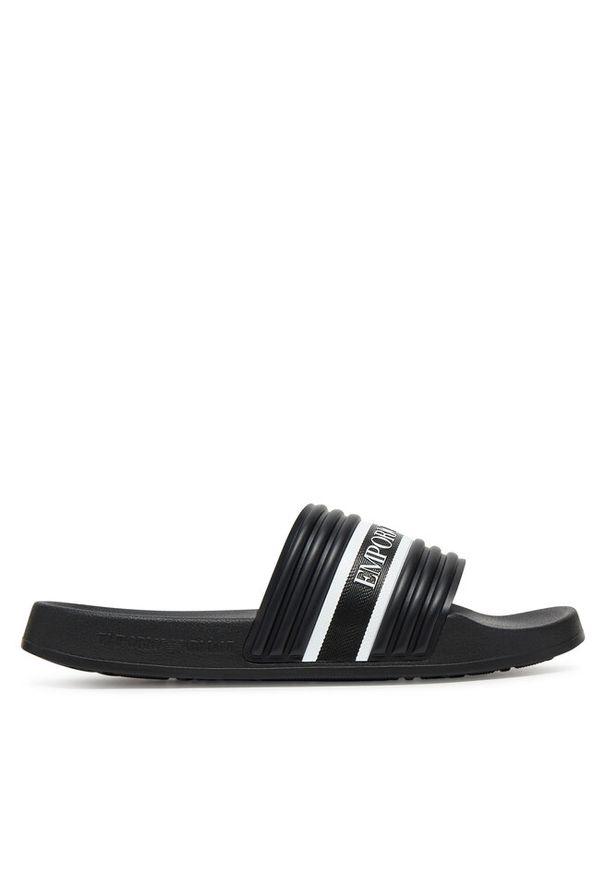 Klapki Emporio Armani. Kolor: czarny