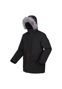 Salinger IV Regatta męska turystyczna kurtka parka zimowa. Kolor: czarny. Sezon: zima #1