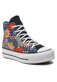 Converse Trampki Chuck Taylor All Star Lift Platform Floral A08112C Kolorowy. Materiał: materiał. Wzór: kolorowy. Obcas: na platformie