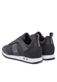 EA7 Emporio Armani Sneakersy 7X000337 AF18613 MZ845 Szary ciemny. Kolor: szary. Materiał: skóra #4