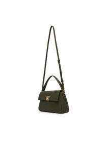 Calvin Klein Torebka Emblem Hw Pebble Shoulder Bag 25 LV04F3425G Zielony. Kolor: zielony. Materiał: skórzane #5