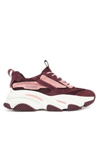 Steve Madden Sneakersy SM11004652 Bordowy. Kolor: czerwony. Materiał: skóra