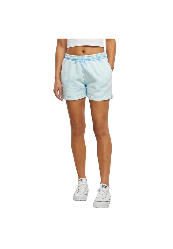 Szorty damskie Urban Classics Towel Washed. Kolor: niebieski. Długość: krótkie