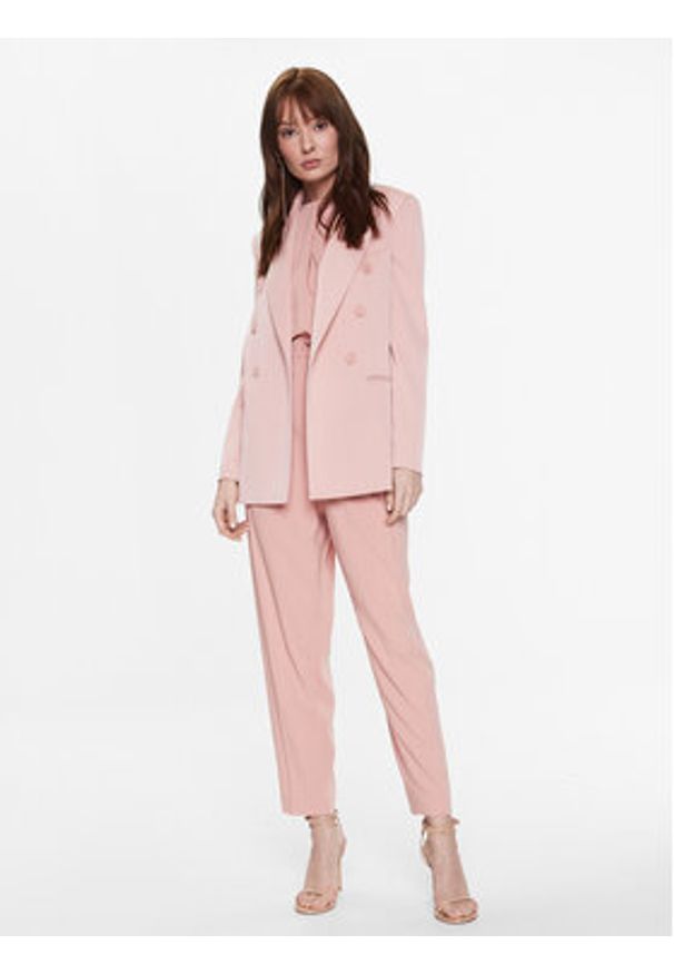 Pinko Marynarka Elegante 100036 A0GH Różowy Regular Fit. Kolor: różowy. Materiał: syntetyk