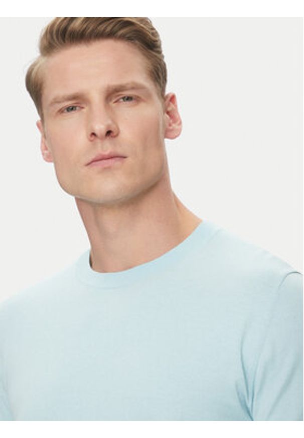 Marciano Guess Sweter 5GHR02 5861Z Niebieski Regular Fit. Kolor: niebieski. Materiał: jedwab