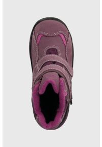 Primigi buty zimowe dziecięce kolor fioletowy. Nosek buta: okrągły. Zapięcie: rzepy. Kolor: fioletowy. Sezon: zima #4