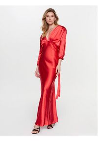 Pinko Sukienka wieczorowa Amarena 101029 Z345 Czerwony Regular Fit. Kolor: czerwony. Materiał: syntetyk. Styl: wizytowy