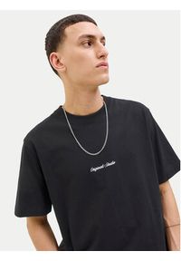 Jack & Jones - Jack&Jones T-Shirt Norrebro 12282892 Czarny Relaxed Fit. Kolor: czarny. Materiał: bawełna