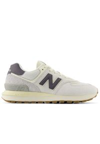 Buty New Balance U574LGAN - szare. Kolor: szary. Materiał: guma, skóra, zamsz, materiał, syntetyk. Szerokość cholewki: normalna. Model: New Balance 574