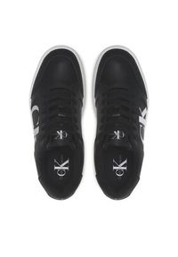Calvin Klein Jeans Sneakersy Casual Cupsole Lth-Pu Mono YM0YM00573 Czarny. Okazja: na co dzień. Kolor: czarny. Materiał: skóra #4