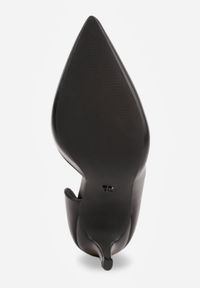 Born2be - Czarne Szpilki Vices o Klasycznym Fasonie ze Skórzaną Wkładką Jalinea. Okazja: na spacer, na co dzień, na ślub cywilny, na wesele, na imprezę. Kolor: czarny. Materiał: skóra. Wzór: nadruk. Obcas: na szpilce. Styl: klasyczny. Wysokość obcasa: średni #5