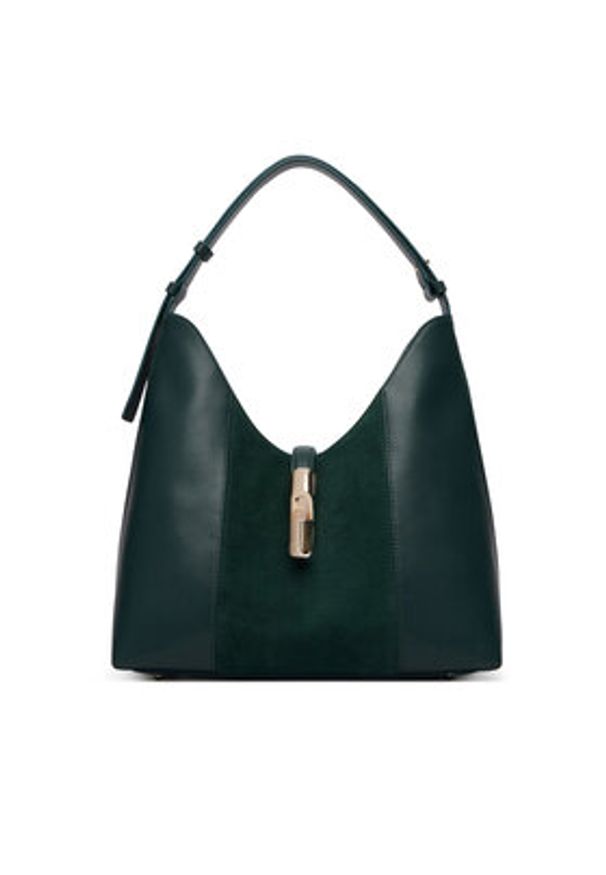 Furla Torebka Goccia M WB01499 BX3158 CN 5137S Zielony ciemny. Kolor: zielony. Materiał: skórzane