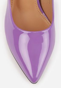 Born2be - Fioletowe Klasyczne Lakierowane Szpilki Vices Naoise. Kolor: fioletowy. Materiał: lakier. Obcas: na szpilce. Styl: klasyczny #3