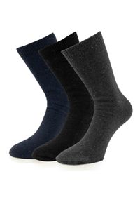 ZEAGLE - Unisex Skarpetki Termiczne 3-Pak na Zimę 39-45. Kolor: niebieski, wielokolorowy, czarny, brązowy, szary. Materiał: poliester, elastan, bawełna, akryl, nylon. Sport: turystyka piesza #1