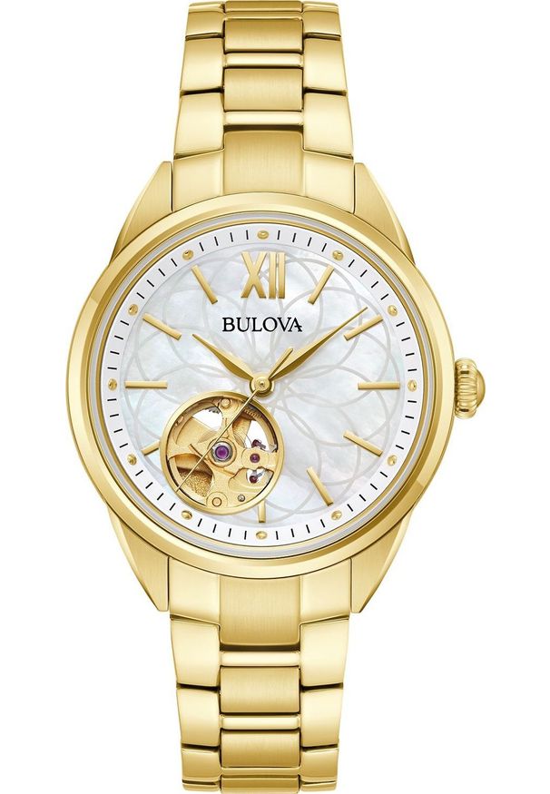 Zegarek Bulova Zegarek damski Bulova 97L172 złoty. Kolor: złoty