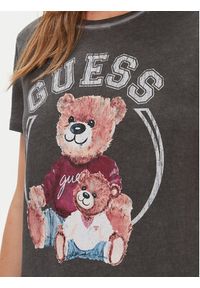 Guess T-Shirt W4RI86 K9SN1 Czarny Regular Fit. Kolor: czarny. Materiał: bawełna