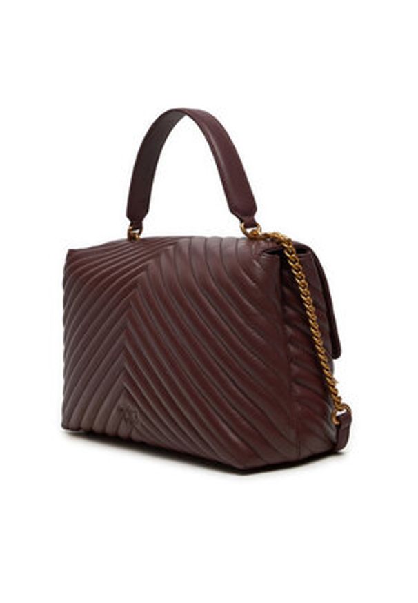 Pinko Torebka Love Lady Puff Big Cl 100042 A0GK Brązowy. Kolor: brązowy. Materiał: skórzane