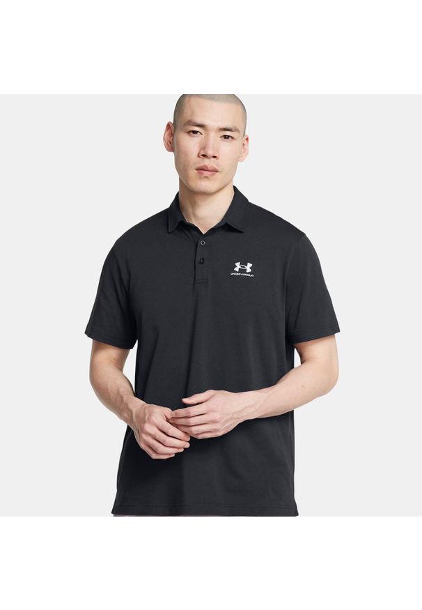 Koszulka polo męska Under Armour UA Icon. Okazja: na co dzień. Typ kołnierza: polo. Kolor: czarny. Materiał: bawełna. Styl: casual, sportowy