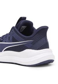 Puma - Młodzieżowe buty do biegania Reflect Lite PUMA Navy White Silver Blue Metallic. Kolor: wielokolorowy, biały, niebieski