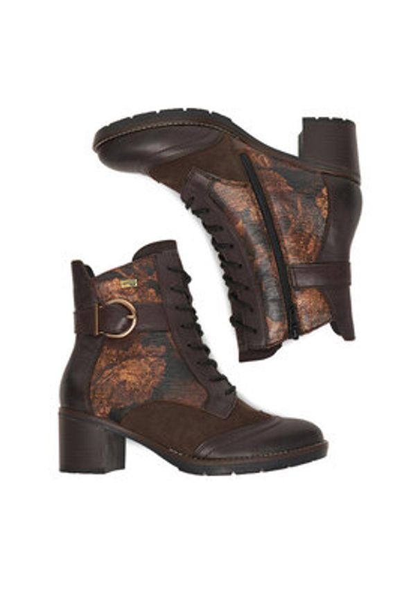 Remonte Trzewiki CEO-D2A77-25 Brązowy. Kolor: brązowy. Materiał: skóra