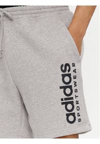 Adidas - adidas Szorty sportowe All SZN Fleece Graphic Shorts IC9796 Szary Regular Fit. Kolor: szary. Materiał: bawełna. Styl: sportowy