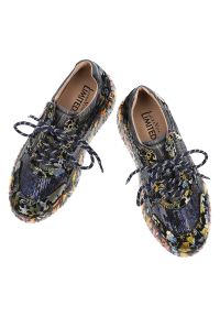 Niebieskie Sneakersy Laura Vita Eleganckie Obuwie Damskie. Okazja: na co dzień. Zapięcie: sznurówki. Kolor: niebieski. Wzór: nadruk. Styl: elegancki #3