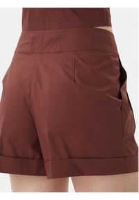 Patrizia Pepe Szorty materiałowe 2P1751/A9B9-B887 Brązowy ciemny Regular Fit. Kolor: brązowy. Materiał: bawełna #3