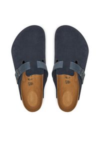 Birkenstock Klapki Boston Leve 1028210 Granatowy. Kolor: niebieski. Materiał: skóra, zamsz #3